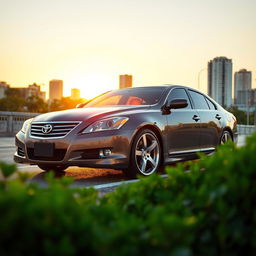 A sleek 2008 Toyota Mark X, showcasing its stylish design and modern lines