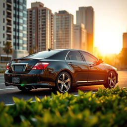 A sleek 2008 Toyota Mark X, showcasing its stylish design and modern lines