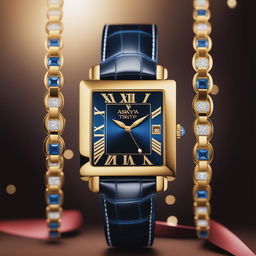 This digital art image celebrates Akshaya Tritiya with Just In Time's exclusive range of luxury watches