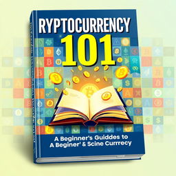A captivating book cover design for 'Cryptocurrency 101'