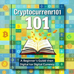 A captivating book cover design for 'Cryptocurrency 101'