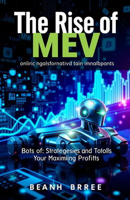 A captivating book cover titled "The Rise of MEV: Bots Strategies and Tools for Maximizing Profits"