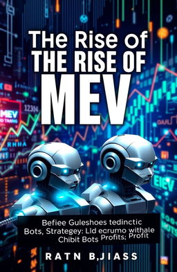 A captivating book cover titled "The Rise of MEV: Bots Strategies and Tools for Maximizing Profits"