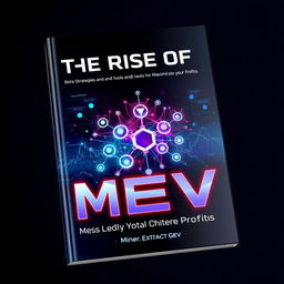 A visually striking book cover titled 'The Rise of MEV: Bots Strategies and Tools for Maximizing Profits'