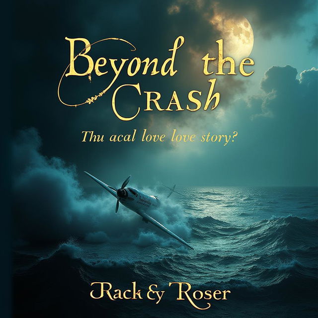 An evocative book cover for 'Beyond the Crash', depicting the tumultuous love story of Dave and Rose