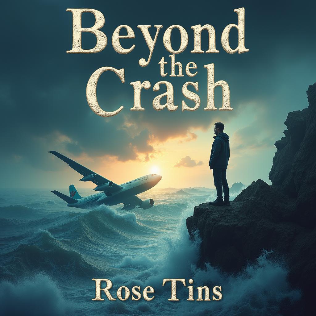 A captivating book cover design for a novel titled 'Beyond the Crash'