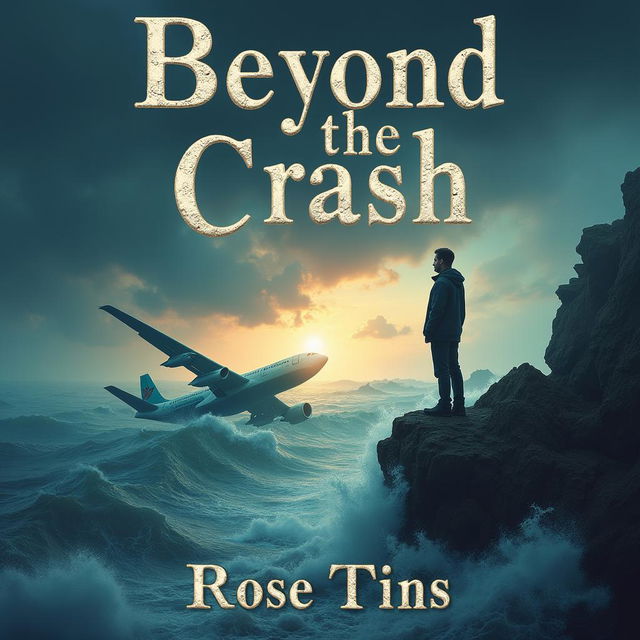 A captivating book cover design for a novel titled 'Beyond the Crash'