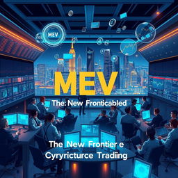 An eye-catching illustration titled 'MEV: The New Frontier of Cryptocurrency Trading'