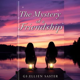 A beautiful book cover design for a novel titled 'The Mystery of a Friendship'