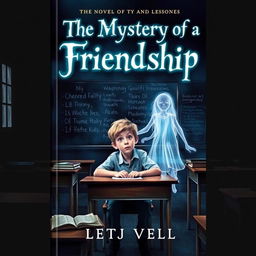 A mysterious and engaging book cover for the novel titled 'The Mystery of a Friendship'
