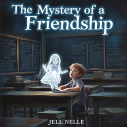 A mysterious and engaging book cover for the novel titled 'The Mystery of a Friendship'
