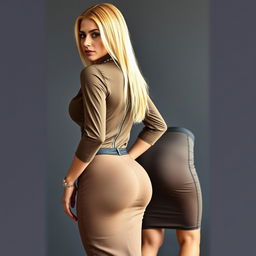A fit Arab woman in her 40s, showcasing her strong and athletic physique
