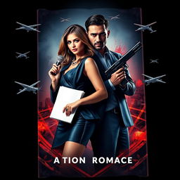 An engaging book cover design depicting the intense love story of Electra Berylla, a strikingly beautiful news anchor specializing in crime news, and Jax Petronas, a dashing and ruthless mafia leader