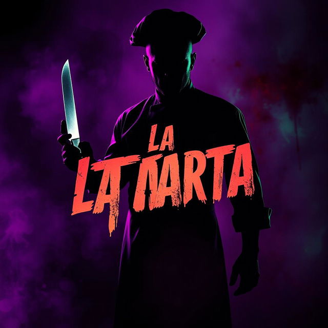 A promotional poster for a short psychological horror film titled "La Tarta"