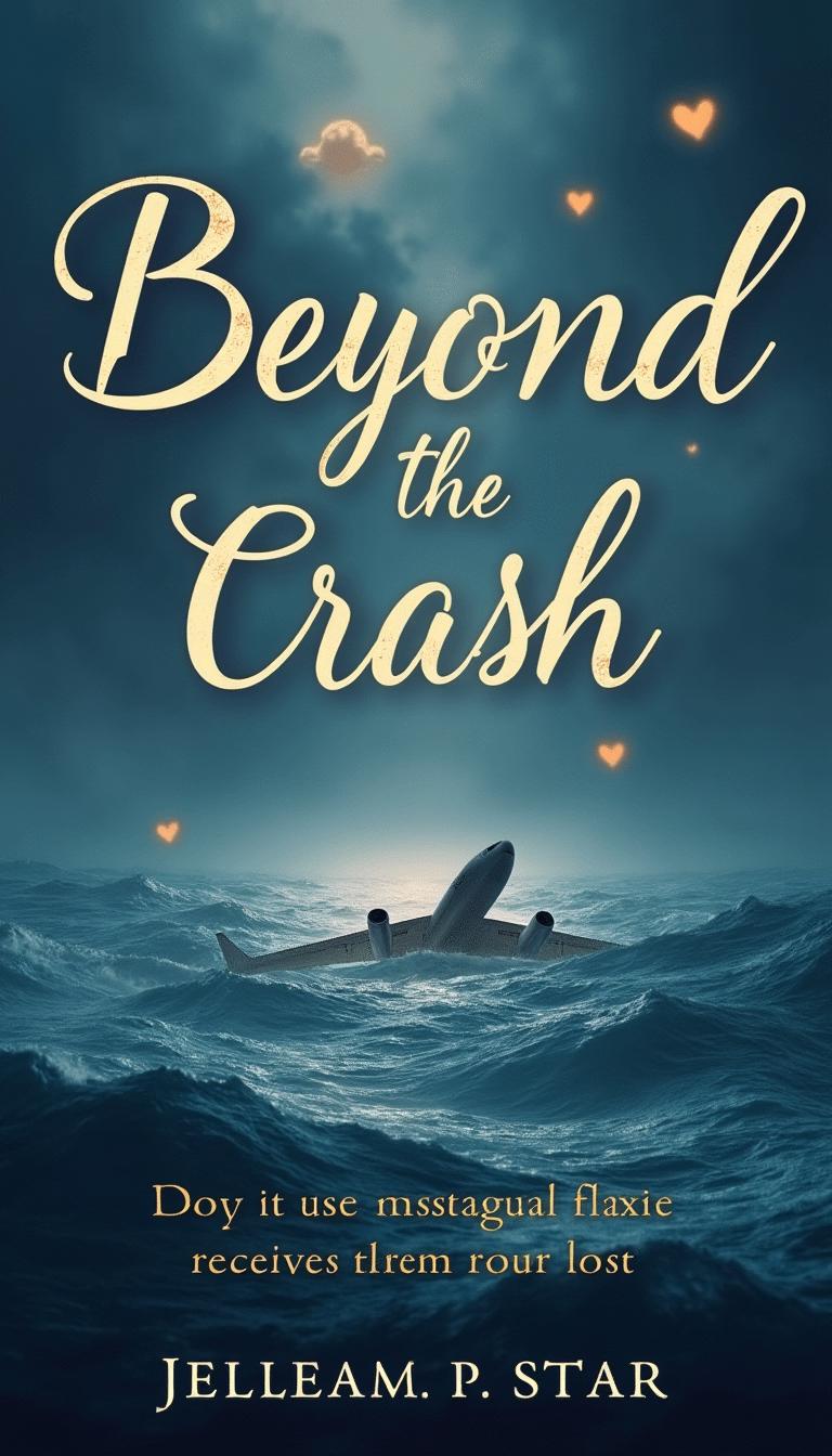 A hauntingly beautiful cover for a novel titled 'Beyond the Crash'