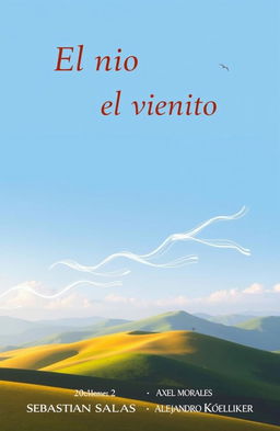 A book cover featuring the title 'El niño que domó el viento' prominently displayed at the top in an elegant, bold font