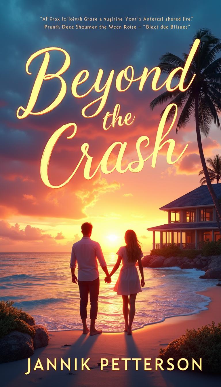 A visually striking book cover for the novel *Beyond the Crash*