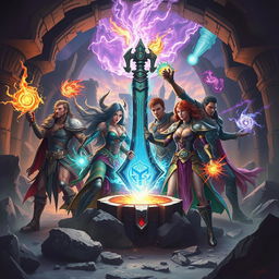 In a post-apocalyptic world devastated by elemental creatures known as the Sovereigns, a diverse group of heroes stands united, each wielding legendary powers