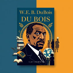 An artistic book cover design featuring W