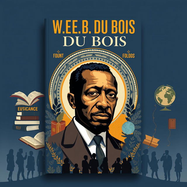 An artistic book cover design featuring W