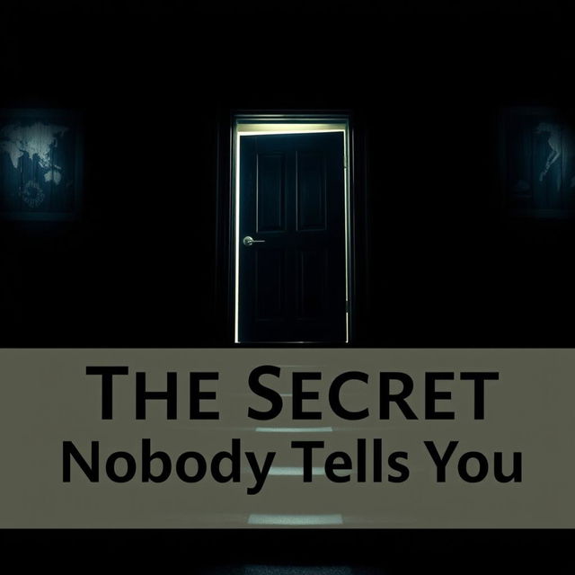 A mysterious thumbnail about the hidden side of success, featuring a dark and enigmatic background