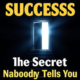 A mysterious thumbnail about the hidden side of success, featuring a dark and enigmatic background