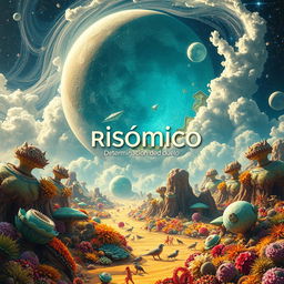 A mesmerizing and imaginative scene titled 'Risómico: Determinación de Duelo', authored by Lisboa Lautaro