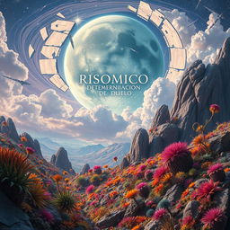A mesmerizing and imaginative scene titled 'Risómico: Determinación de Duelo', authored by Lisboa Lautaro