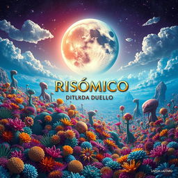 A stunning and imaginative artwork titled 'Risómico: Determinación de Duelo', created by Lisboa Lautaro