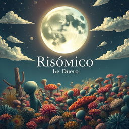 An imaginative illustration titled 'Risómico: Determinación de Duelo', attributed to the author Lisboa Lautaro, whose name is elegantly positioned at the bottom