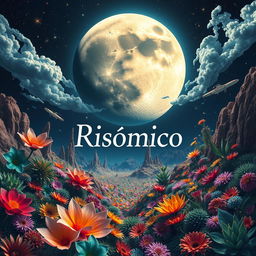 A visually striking artwork titled 'Risómico: Determinación de Duelo', credited to the author 'Lisboa Lautaro', whose name is elegantly placed at the bottom of the image