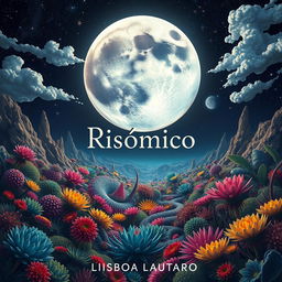 A visually striking artwork titled 'Risómico: Determinación de Duelo', credited to the author 'Lisboa Lautaro', whose name is elegantly placed at the bottom of the image