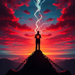 A visually stunning graphic art piece that embodies profound sadness while conveying a message of resilience and hope