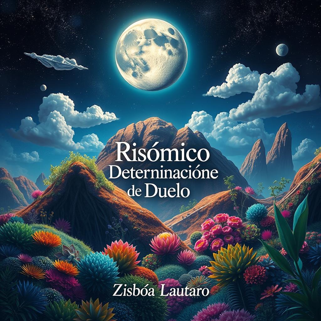 A captivating artwork titled 'Risómico: Determinación de Duelo', created by the author Lisboa Lautaro, with the author’s name elegantly displayed at the bottom