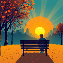 A captivating graphic artwork that combines elements of sadness with a powerful, uplifting message