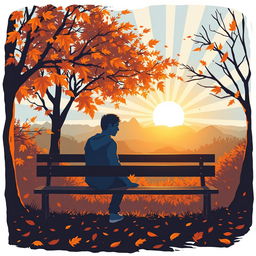 A captivating graphic artwork that combines elements of sadness with a powerful, uplifting message