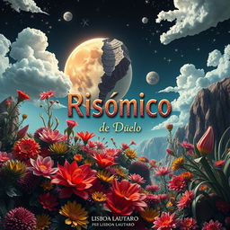 An imaginative artwork titled 'Risómico: Determinación de Duelo', crediting the author Lisboa Lautaro, with the name displayed gracefully at the bottom