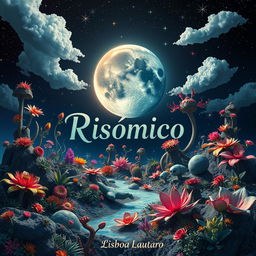 An imaginative artwork titled 'Risómico: Determinación de Duelo', crediting the author Lisboa Lautaro, with the name displayed gracefully at the bottom