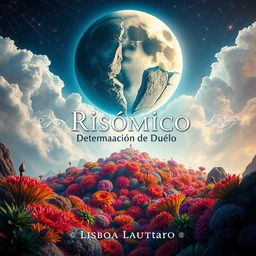 A stunning artwork titled 'Risómico: Determinación de Duelo', with the author's name Lisboa Lautaro elegantly positioned at the bottom