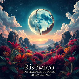 An enchanting artwork titled 'Risómico: Determinación de Duelo', attributed to the author Lisboa Lautaro, with the name elegantly positioned at the bottom