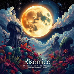 A captivating artwork titled 'Risómico: Determinación de Duelo', featuring the author's name Lisboa Lautaro elegantly positioned at the bottom