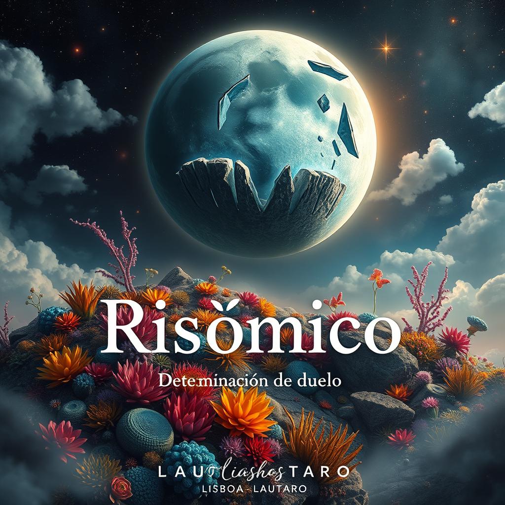 A stunning artwork titled 'Risómico: Determinación de Duelo', with the author's name Lisboa Lautaro gracefully placed at the bottom