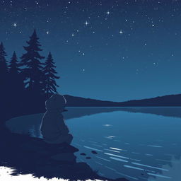 A deeply melancholic graphic art piece that combines elements of loneliness and sadness with a cool artistic style