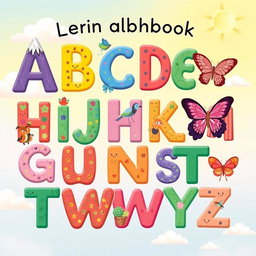 An imaginative and colorful representation of the alphabet, where each letter is artistically designed and illustrated with unique features