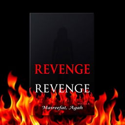 A striking book cover design featuring a solid black background that exudes a sense of mystery and intensity
