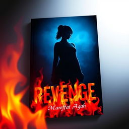 A captivating book cover design featuring a deep dark blue background that exudes mystery and intrigue