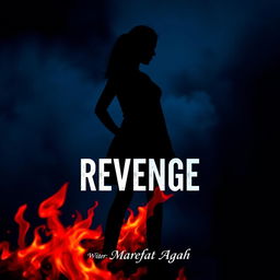 A captivating book cover design featuring a deep dark blue background that exudes mystery and intrigue