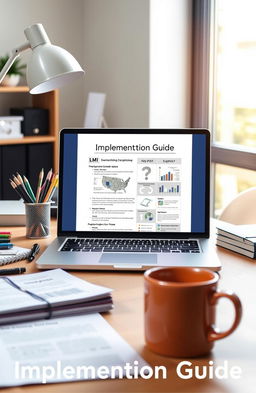 A detailed, informative visual representation of the 'LMI Internship Program Implementation Guide'