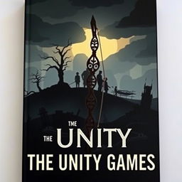A dark yet hopeful book cover for 'The Unity Games,' set in a dystopian world that conveys both despair and resilience