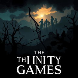A dark yet hopeful book cover for 'The Unity Games,' set in a dystopian world that conveys both despair and resilience